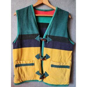 Vintage 90s Reversible Colorblock Vest